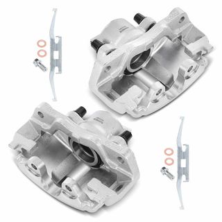 2 Pcs Front Disc Brake Calipers with Bracket for Dodge Sprinter 2500 2003-2006