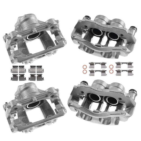 4 Pcs Front & Rear Disc Brake Calipers for Dodge Mercedes-Benz Sprinter 2500