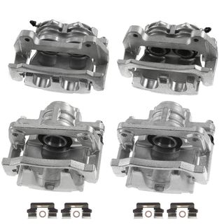 4 Pcs Front & Rear Disc Brake Calipers with Bracket for Pontiac G8 2008-2009