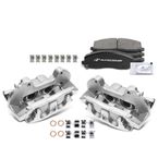6 Pcs Front Disc Brake Calipers + Ceramic Pads for Dodge Journey 2012-2019
