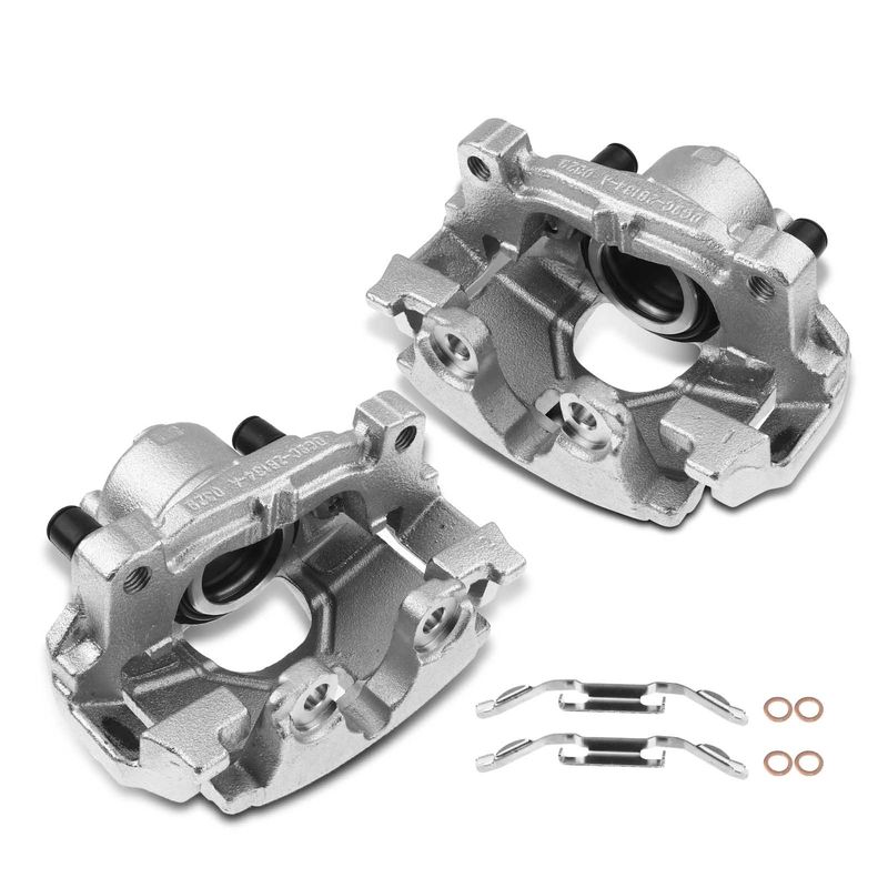 2 Pcs Front Disc Brake Calipers with Bracket for Ford Fusion 1320