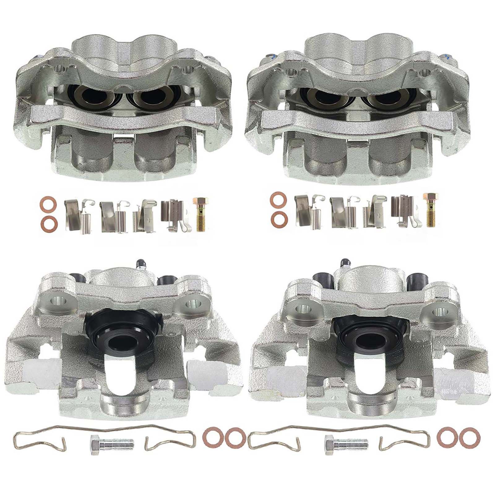 4 Pcs Front & Rear Disc Brake Calipers for Jeep Grand Cherokee WJ 1999-2004