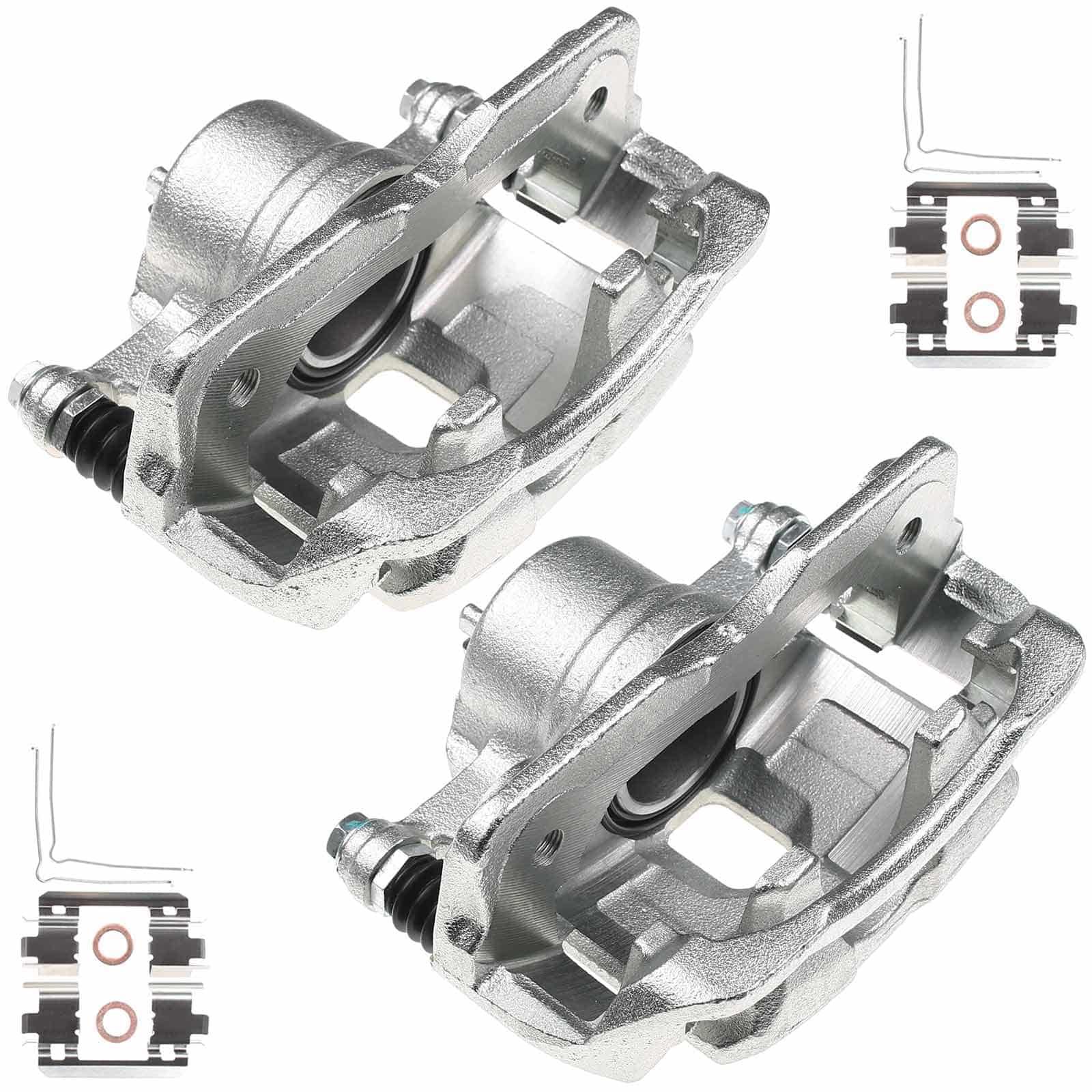 2 Pcs Front Brake Caliper with Bracket for Honda Civic 2012-2015 Fit CR-Z Acura ILX
