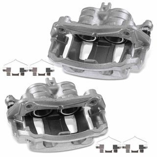 2 Pcs Front Disc Brake Calipers with Bracket for Nissan Leaf 2011-2013