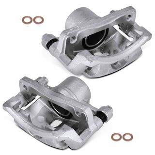 2 Pcs Front Disc Brake Caliper with Bracket for Honda Accord 1998-2002 L4 2.3L