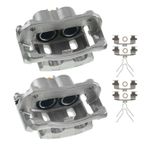 2 Pcs Front Brake Caliper with Bracket for Acura MDX 2003-2006 3.5L