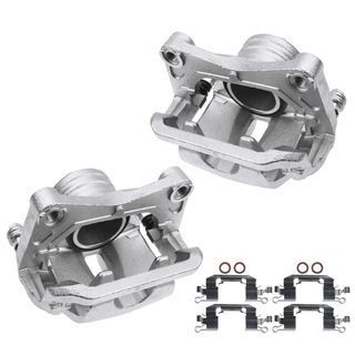 2 Pcs Front Disc Brake Calipers with Bracket for Nissan Murano 03-07 09-12 3.5L