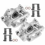2 Pcs Rear Disc Brake Calipers with Bracket for Acura MDX 2007-2013 ZDX