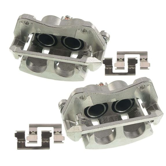 2 Pcs Front Brake Caliper with Bracket for Acura MDX 2007-2013 ZDX 2010-2013