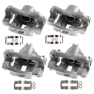 4 Pcs Front & Rear Disc Brake Calipers for Dodge Attitude 06-11 Hyundai Accent Rio