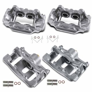 4 Pcs Front & Rear Disc Brake Calipers for Hummer H3 2006-2010 H3T 2009-2010