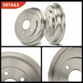 2 Pcs Rear Brake Drum for Chevrolet Cobalt HHR 06-08 Malibu Pontiac G5