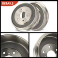 6 Pcs Rear Brake Drums & Ceramic Brake Shoes for 2008 GMC Sierra 1500