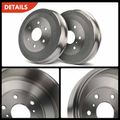 6 Pcs Rear Brake Drums & Ceramic Brake Shoes for Chevy Silverado 1500 GMC Sierra 1500