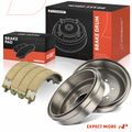 Rear Brake Drums & Ceramic Brake Shoes for Toyota Tacoma 1995-2003 4Runner