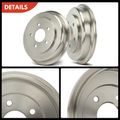 Rear Brake Drums & Ceramic Brake Shoes for Chevy Cobalt 2006-2008 HHR Pontiac G5