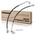 2 Pcs Front Brake Hydraulic Hose for Ford F-250 F-350 1990-1994