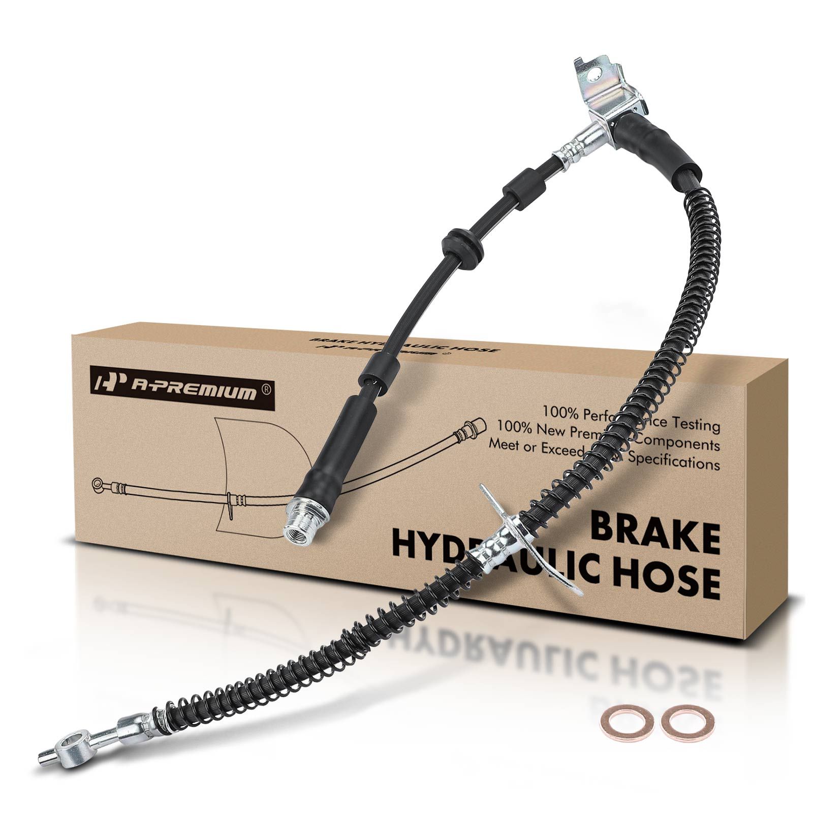 Front Driver Brake Hydraulic Hose for 2010-2016 Land Rover LR4