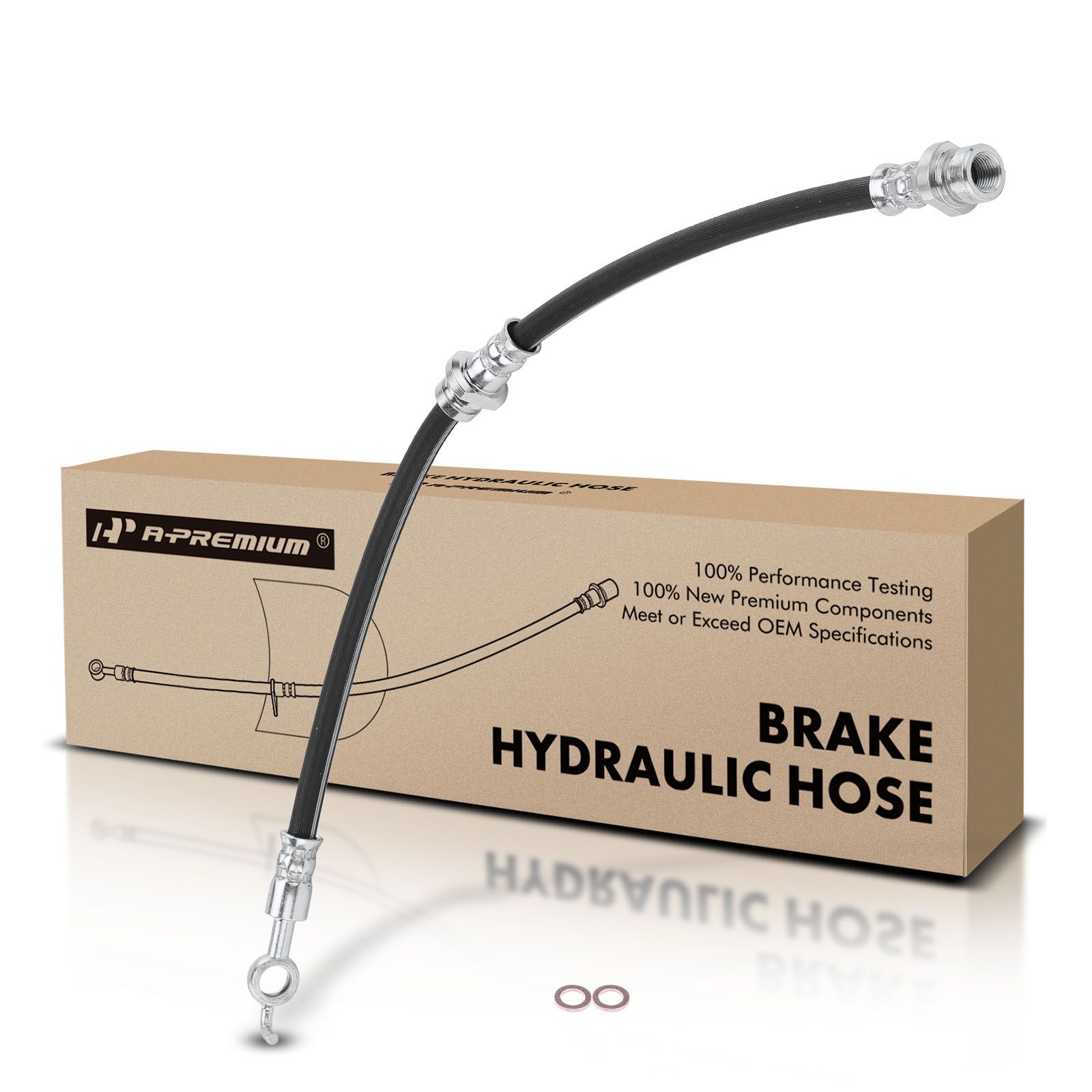 Rear Driver or Passenger Brake Hydraulic Hose for 2001 Volvo V40