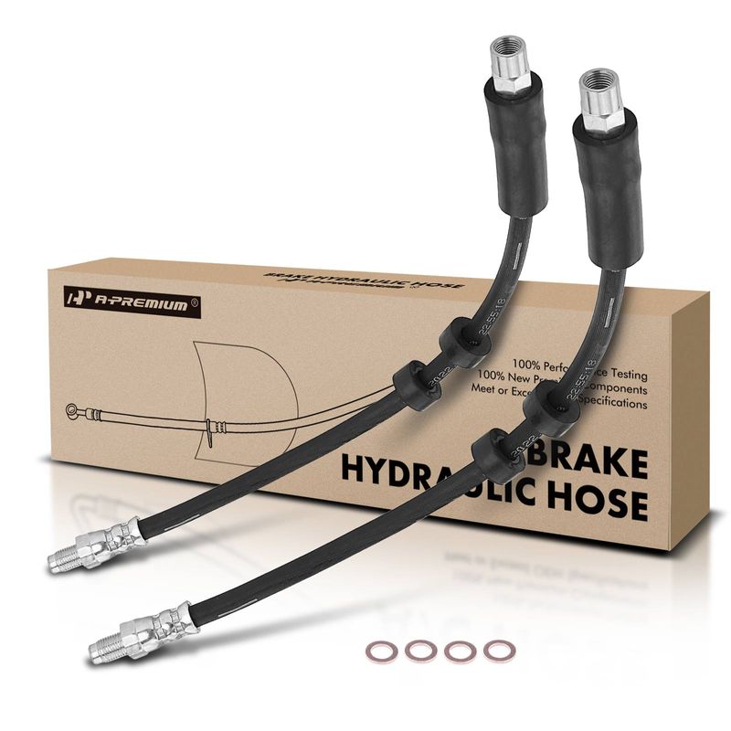 2 Pcs Front Brake Hydraulic Hose for 2000 Volvo C70