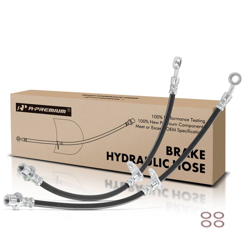 2 Pcs Front Brake Hydraulic Hose for Honda CR-V 1997-2001 L4 2.0L