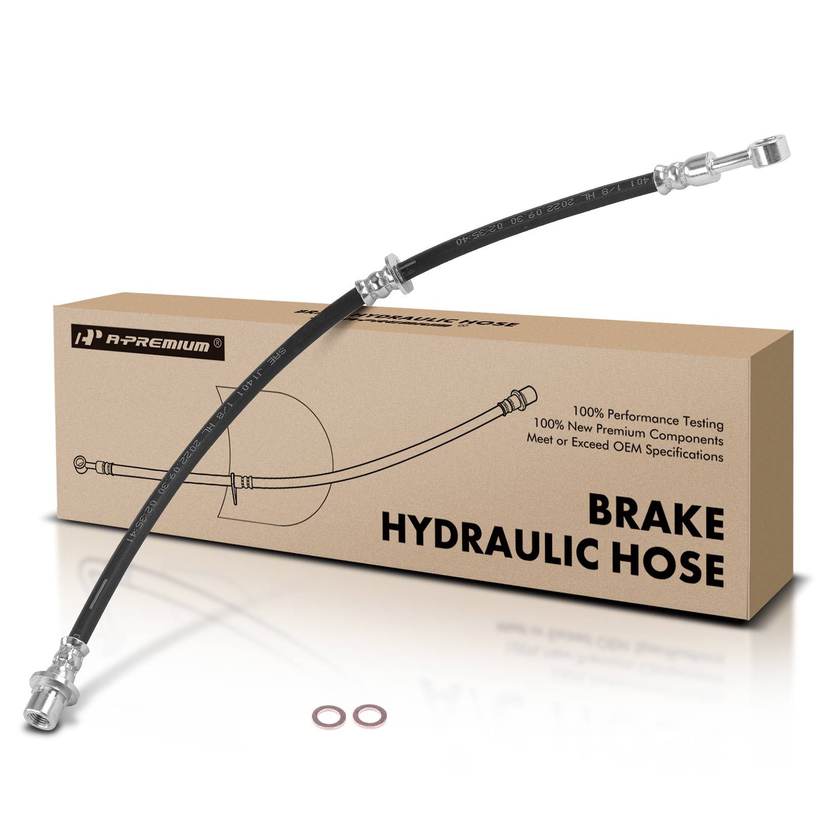 Front Driver or Passenger Brake Hydraulic Hose