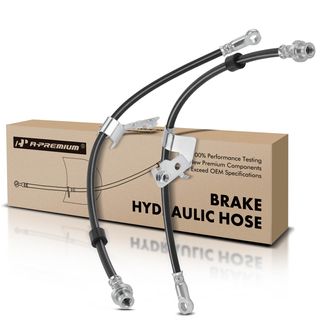 2 Pcs Front Brake Hydraulic Hose for Chrysler Sebring Dodge Avenger Jeep Compass