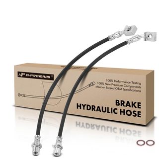 2 Pcs Rear Brake Hydraulic Hose for Chevy Silverado 1500 GMC Sierra1500 07-17