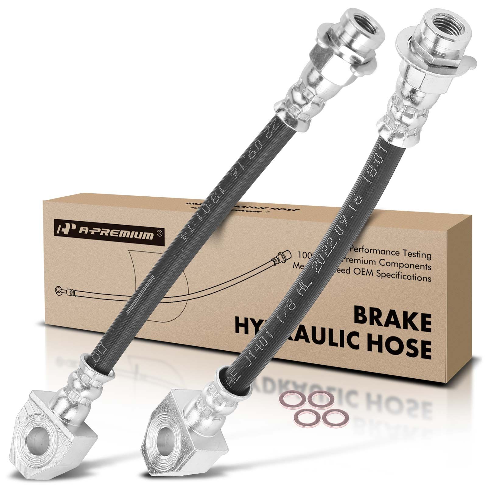 2 Pcs Rear Brake Hydraulic Hose for 2002 Jeep Grand Cherokee