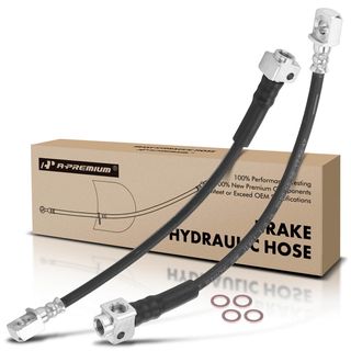 2 Pcs Rear Brake Hydraulic Hose for Chevy Trailblazer GMC Isuzu Saab