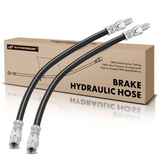2 Pcs Brake Hydraulic Hose for Mercedes C36 C43 AMG Volvo V70 S60