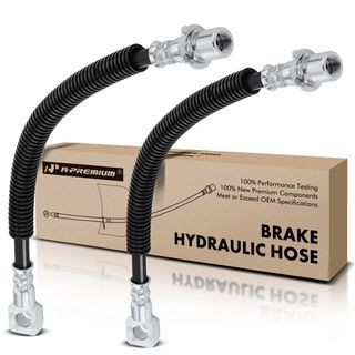 2 Pcs Front Brake Hydraulic Hose for Chevrolet S10 00-03 GMC Isuzu RWD