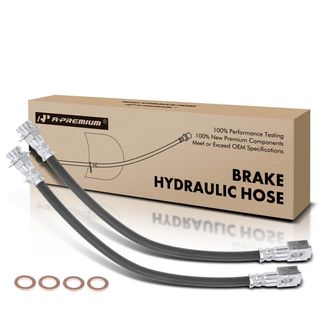 2 Pcs Brake Hydraulic Hose for Buick LeSabre 2000-2005 Cadillac Pontiac