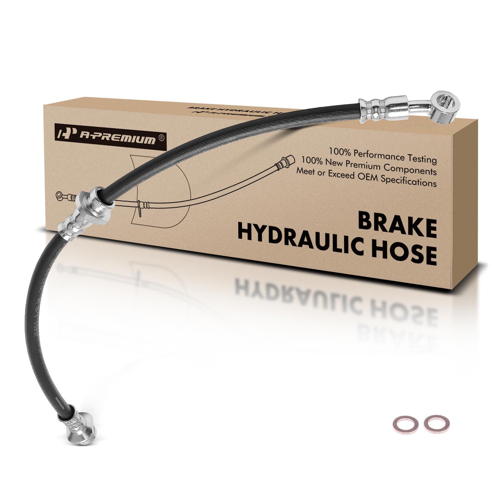 Front Driver or Passenger Brake Hydraulic Hose for 1996 Pontiac Firefly