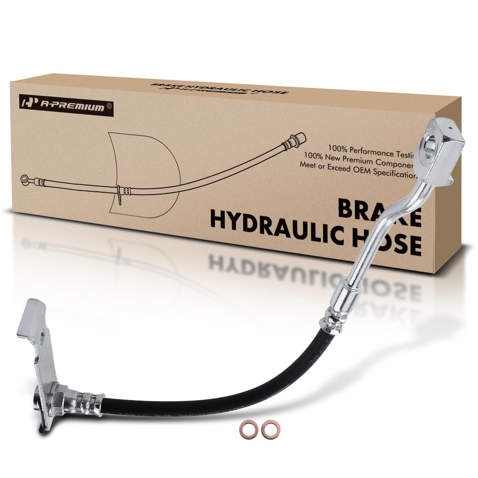 2x Rear LH & RH Outer Side Brake Hydraulic Hose for Fiat 500L 2014-2017
