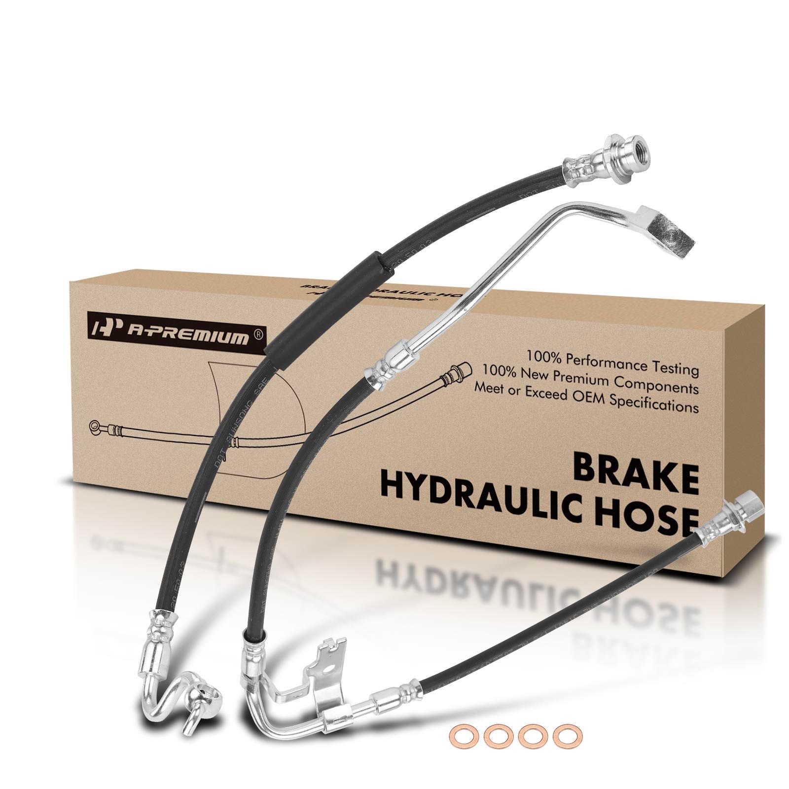 2 Pcs Front Brake Hydraulic Hose for 2003 Dodge Durango