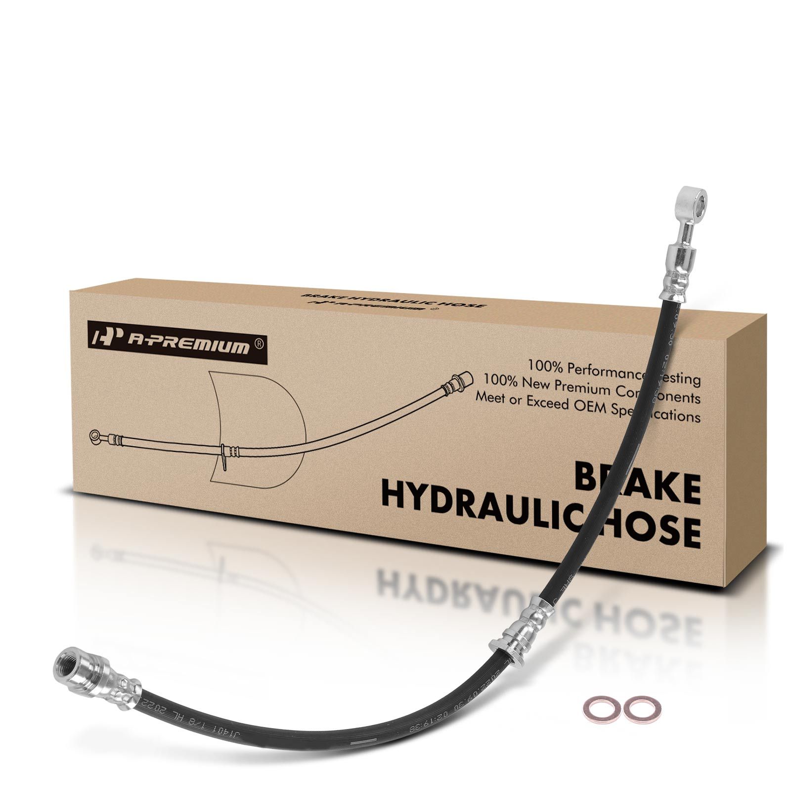 Front Passenger Brake Hydraulic Hose for 2007 Mitsubishi Eclipse