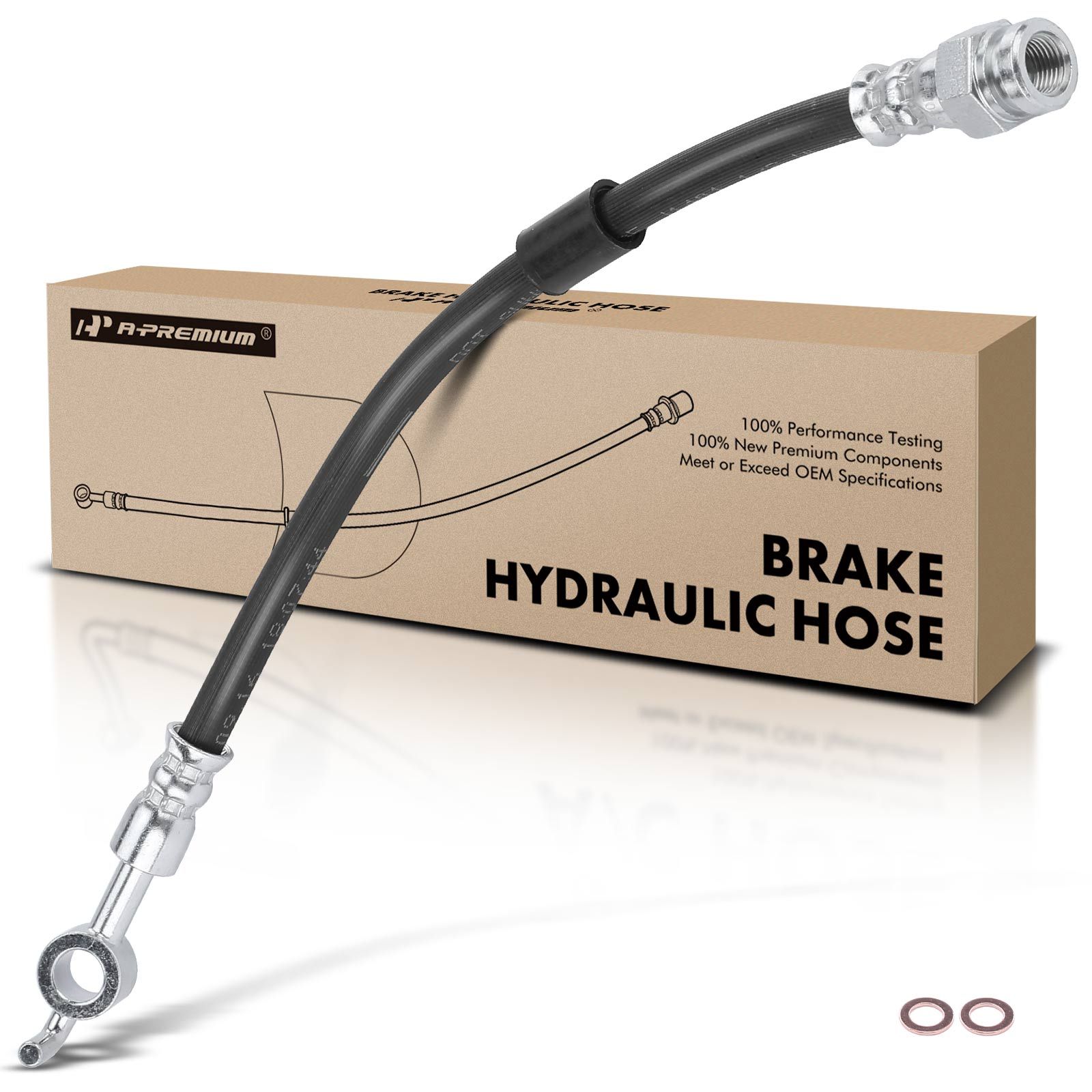 Rear Driver or Passenger Brake Hydraulic Hose for 2008-2009 Mercury Milan