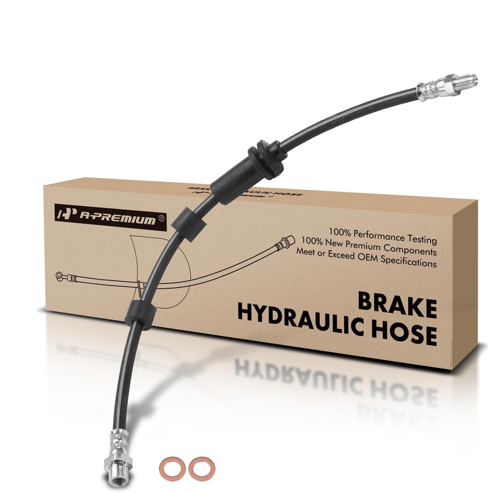 Front Driver or Passenger Brake Hydraulic Hose for 2006 BMW 325i