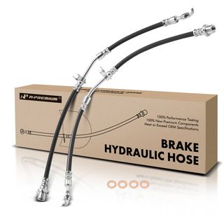 2 Pcs Front Brake Hydraulic Hose for Toyota Yaris 2006-2013 Prius C Scion xD