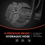 2Pcs Front Brake Hydraulic Hose for Dodge Ram 1500 Ram 1500 1500 Classic