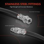 Rear Left or Right Brake Hydraulic Hose for Dodge Dart 2013 L4 1.4L 2.0L 2.4L