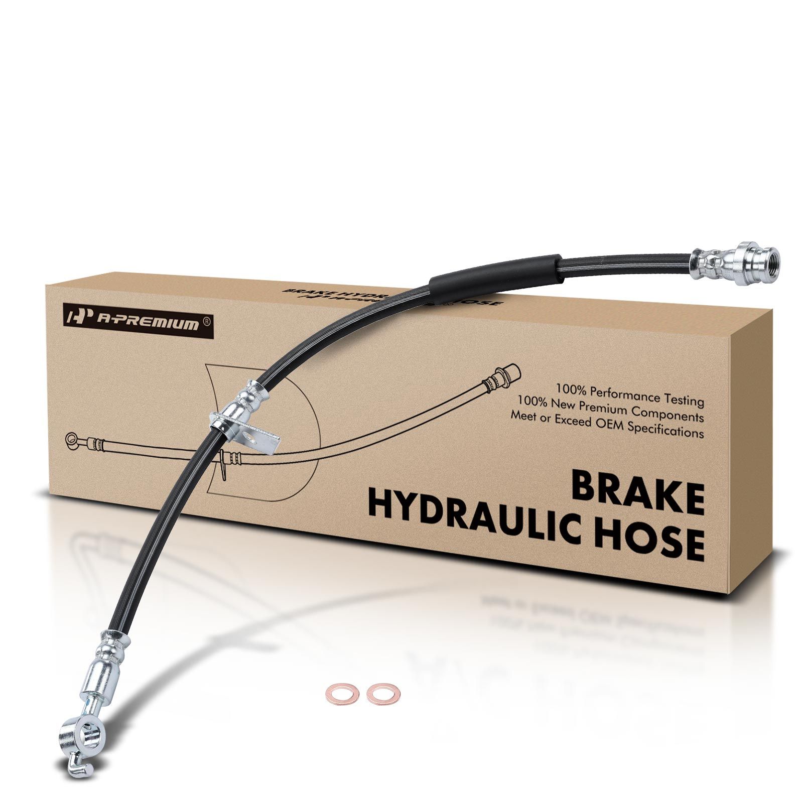 Front Driver Brake Hydraulic Hose for 2013-2017 Ford Fusion