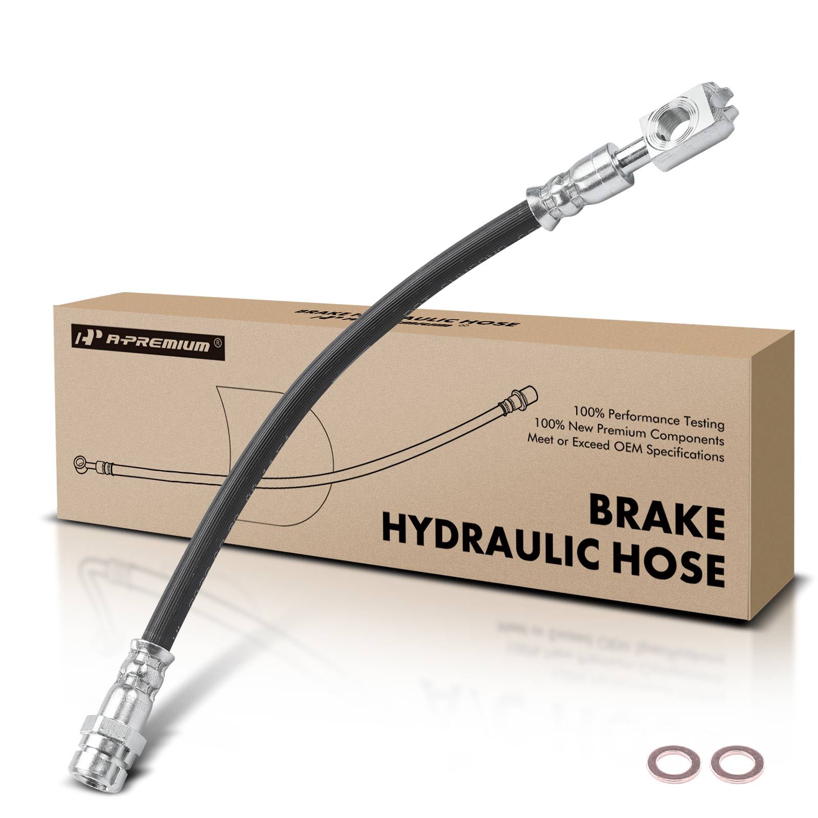 Rear Passenger Brake Hydraulic Hose for 2011 Volkswagen Eos