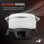 Rear AC Heater Blower Motor with Fan Cage for Dodge Durango 01-09 Honda Odyssey