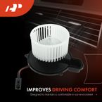 HVAC Blower Motor with Wheel for Fiat 500 2012-2019 L4 1.4L ELECTRIC