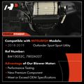 HVAC Blower Motor with Fan Cage for 2018 Mitsubishi Outlander Sport