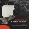 Brake Master Cylinder with Reservoir & Sensor for Hyundai Sonata 06-10 Azera 06-13
