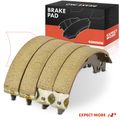 4 Pcs Pair Rear Ceramic Brake Shoes for Toyota Corolla 2002-2008