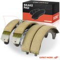 4 Pcs Pair Rear Ceramic Brake Shoes for Chevy Malibu 2005-2007 Cobalt 2005-2008